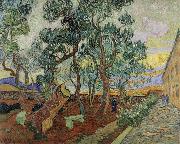Vincent Van Gogh The Garden of the Asylum in St.Remy oil painting on canvas